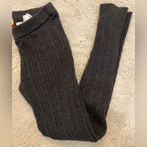 Joe Fresh Dark Gray Ribbed Girls Leggings